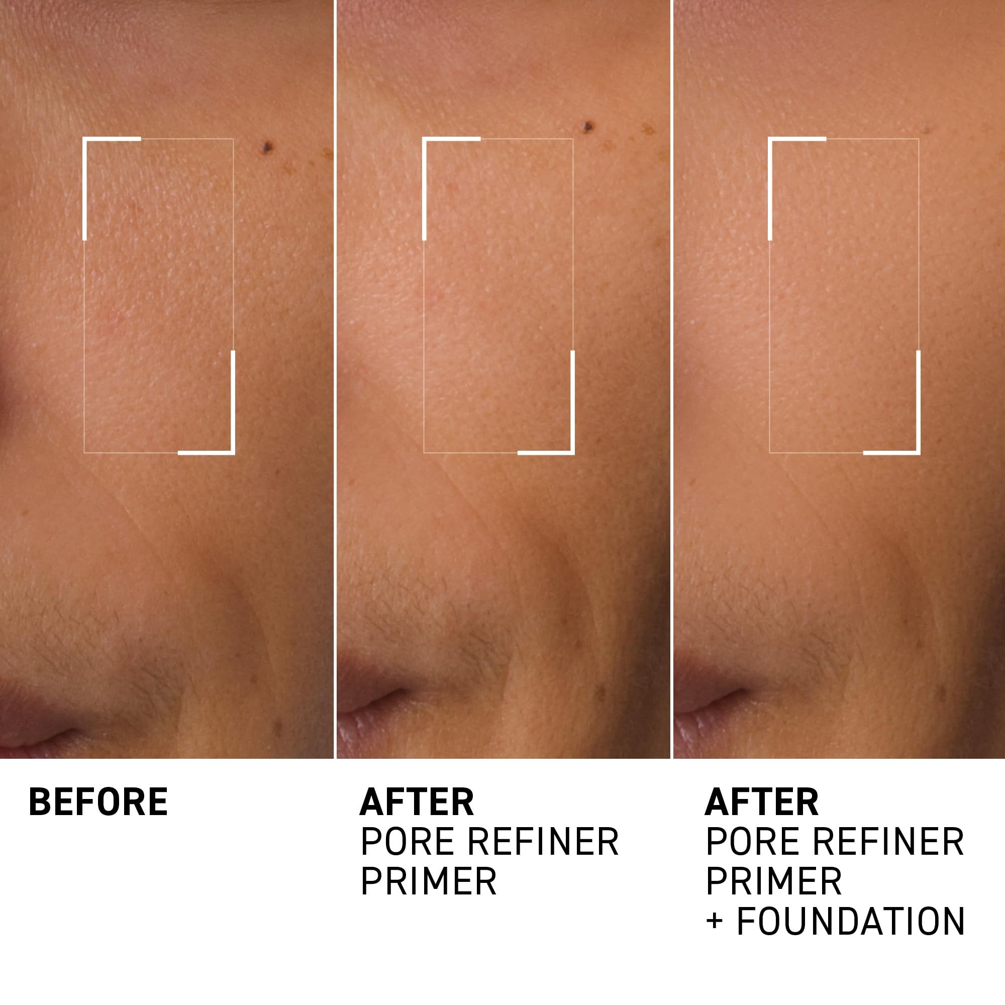 Dr. Brandt Pores No More Primer being dispensed reveals quick-drying texture.