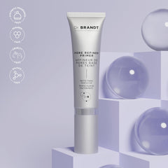 Dr. Brandt Pores No More Primer travel-friendly pack supports on-the-go touch-ups.