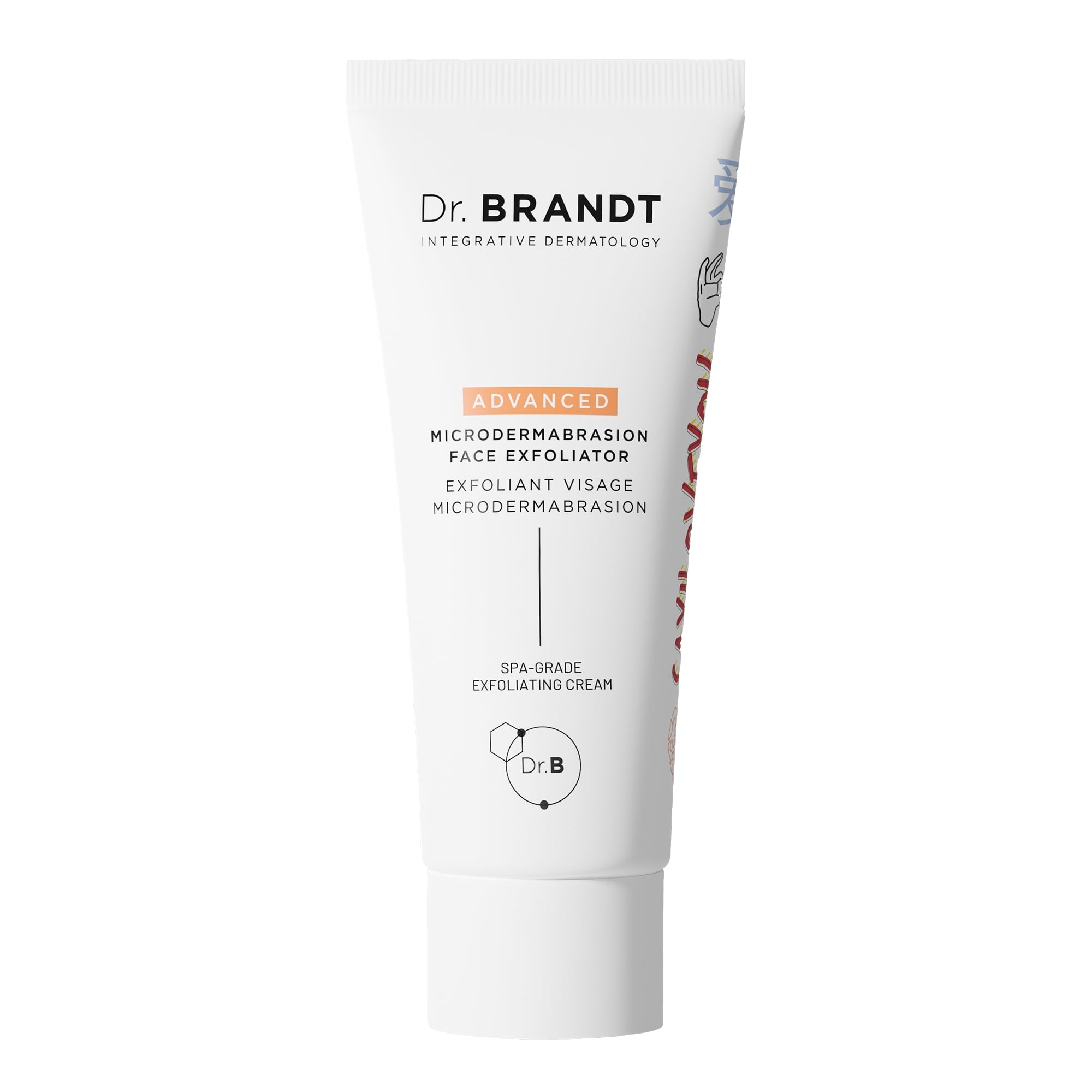 Dr. Brandt Advanced Microdermabrasion bottle pour for spa-like exfoliation.