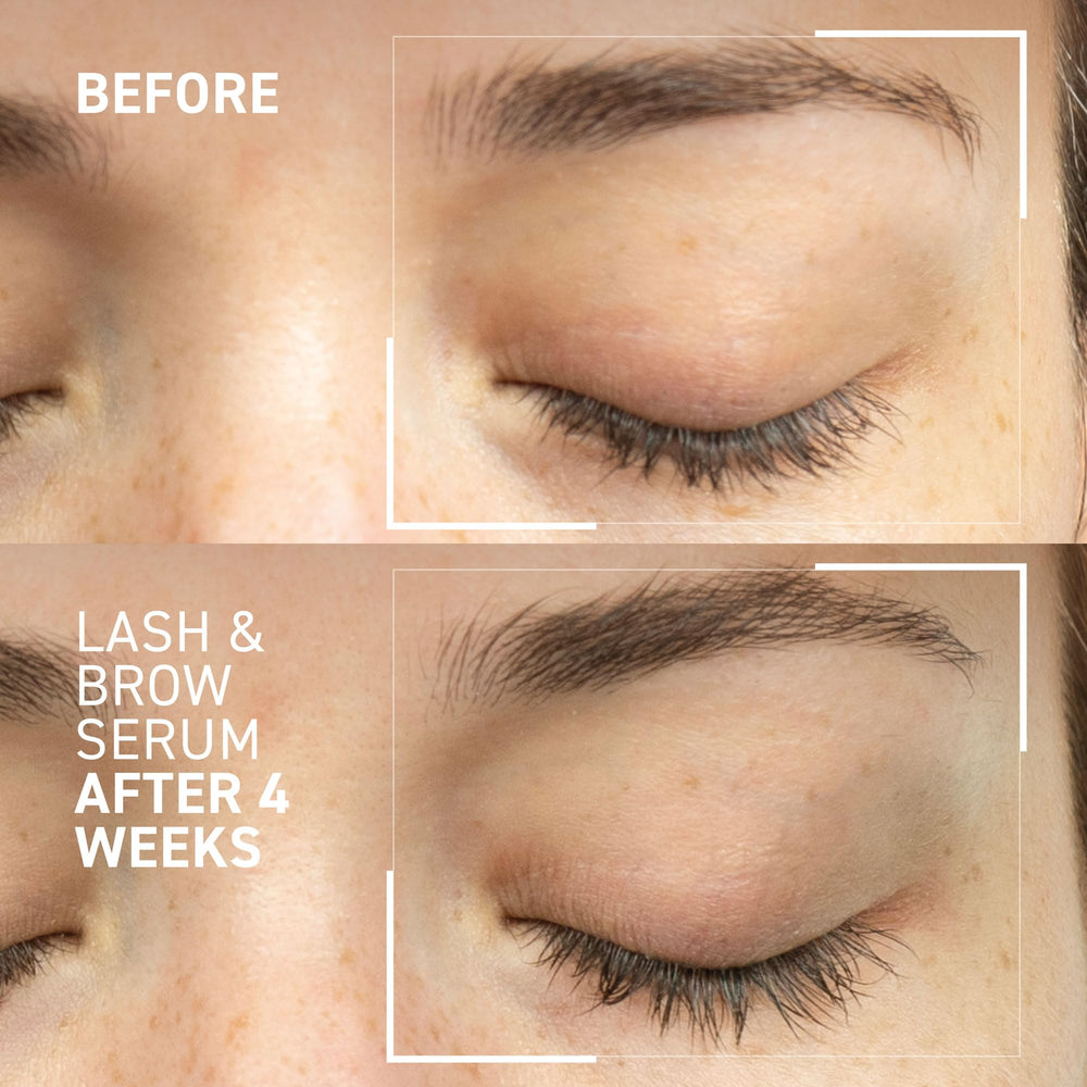 Lashes with Dr. Brandt Serum applied for conditioning