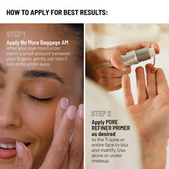 Travel pouch included with the Dr. Brandt duo for on-the-go touch-ups