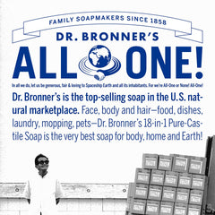 Dr. Bronner's Lavender bottle for pet washing and household tasks