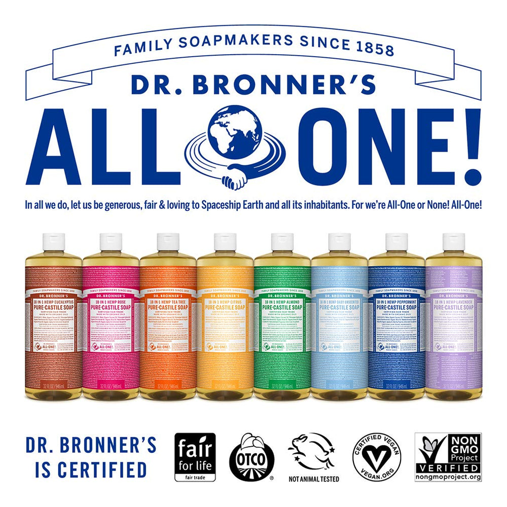 Foam from Dr. Bronner's lavender soap demonstrating gentle cleansing