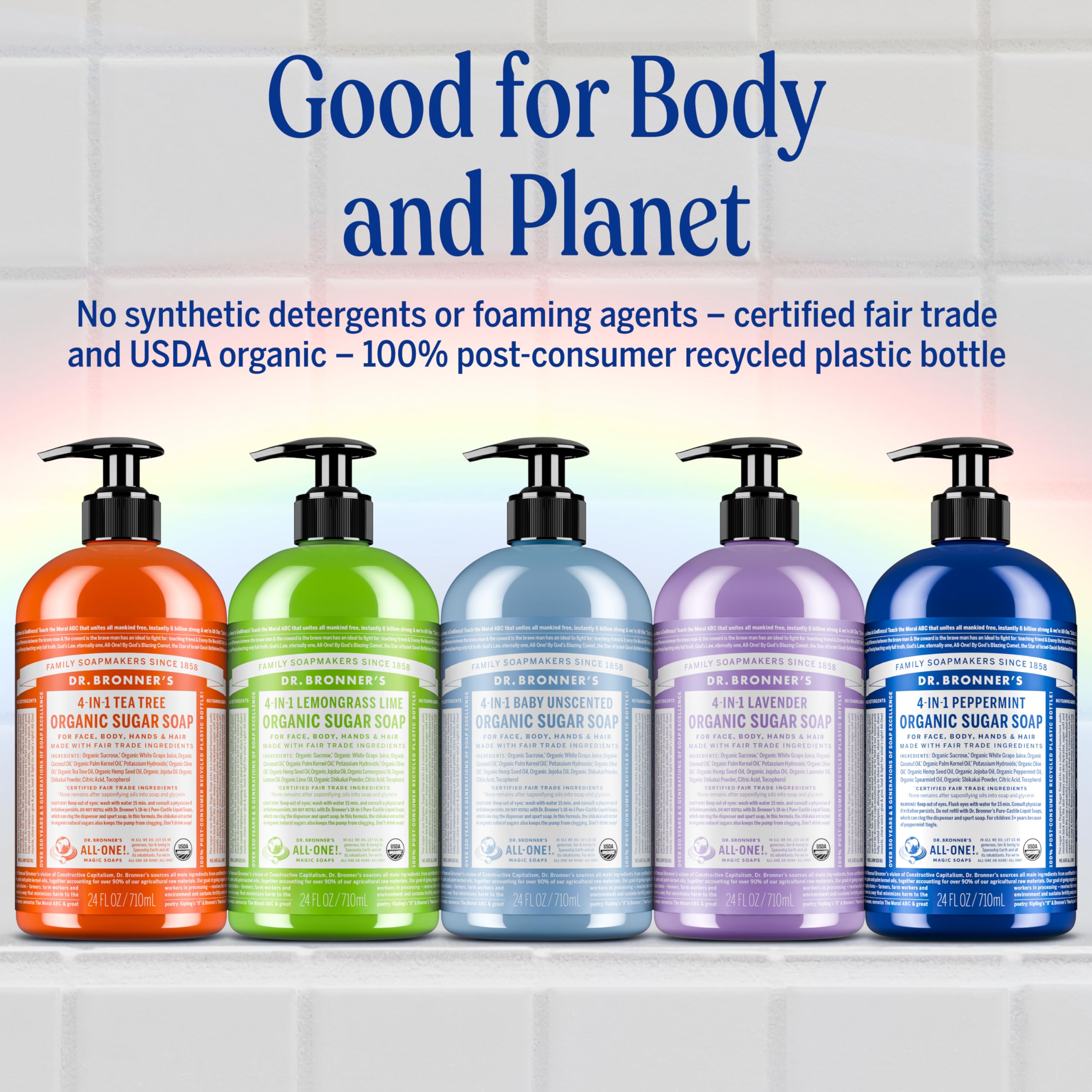 Organic Shikakai Powder from Dr. Bronner's line supports mild cleansing