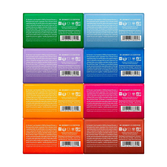 Dr. Bronner's Unscented Pure-Castile Bar soap, fragrance-free option for sensitive skin