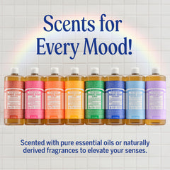 Dr. Bronner's Pure-Castile soap eco packaging showcases recycled materials
