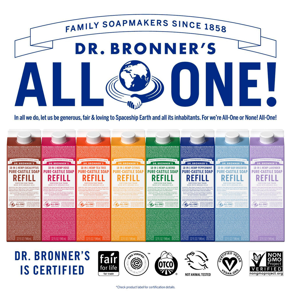 Regenerative Organic Certified oils used in Dr. Bronner's Castile soap