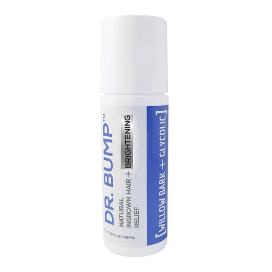 Dr. Bump Waxness Roll-On bottle close-up with natural post-wax care messaging
