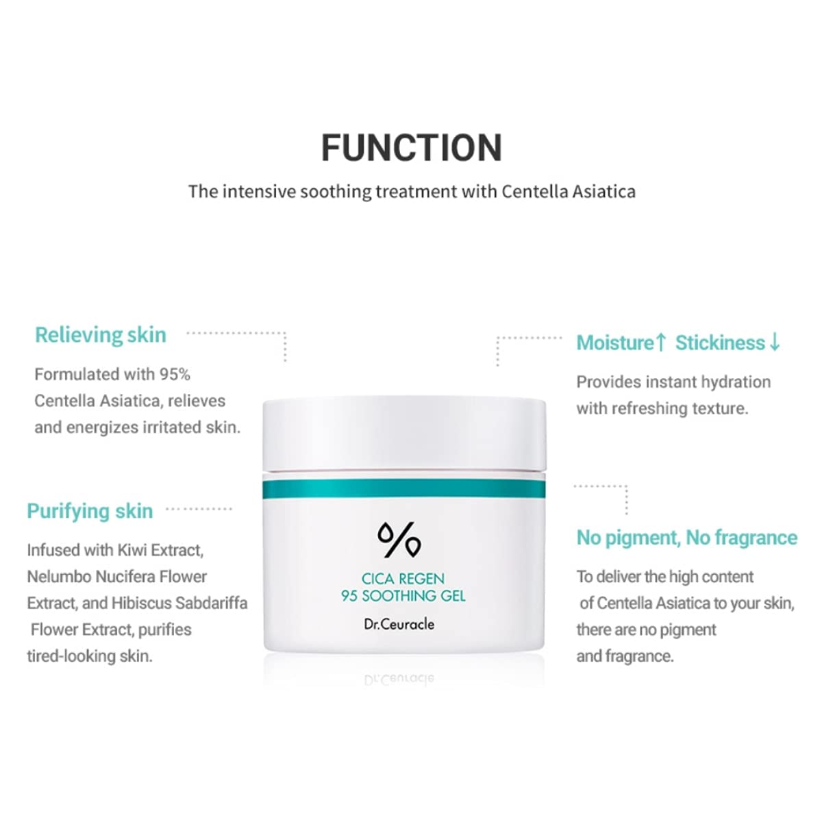 Forearm swatch showing non-sticky, refreshing finish from Dr. Ceuracle formula