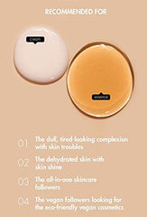 On-skin glow after using Dr. Ceuracle Kombucha Tea Essence indicating hydration