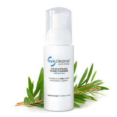 Dr Chrissie EyeCleanse bottle foam for daily eyelid and lash cleansing
