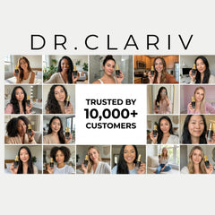 Applying DR. CLARIV Argireline Serum on the face for AM and PM routines