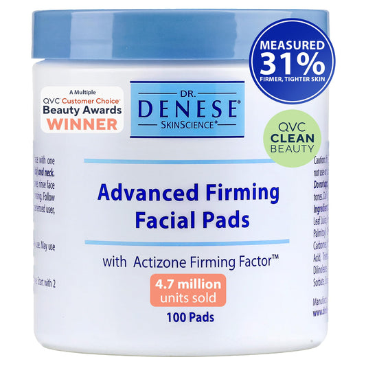 Dr. Denese SkinScience Advanced Firming Facial Pads box for at-home professional exfoliation and radiance