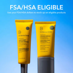 Dr Dennis Gross All-Physical sunscreen application on face for even coverage.
