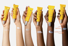 Dr Dennis Gross All-Physical sunscreen layered under makeup for smooth base.