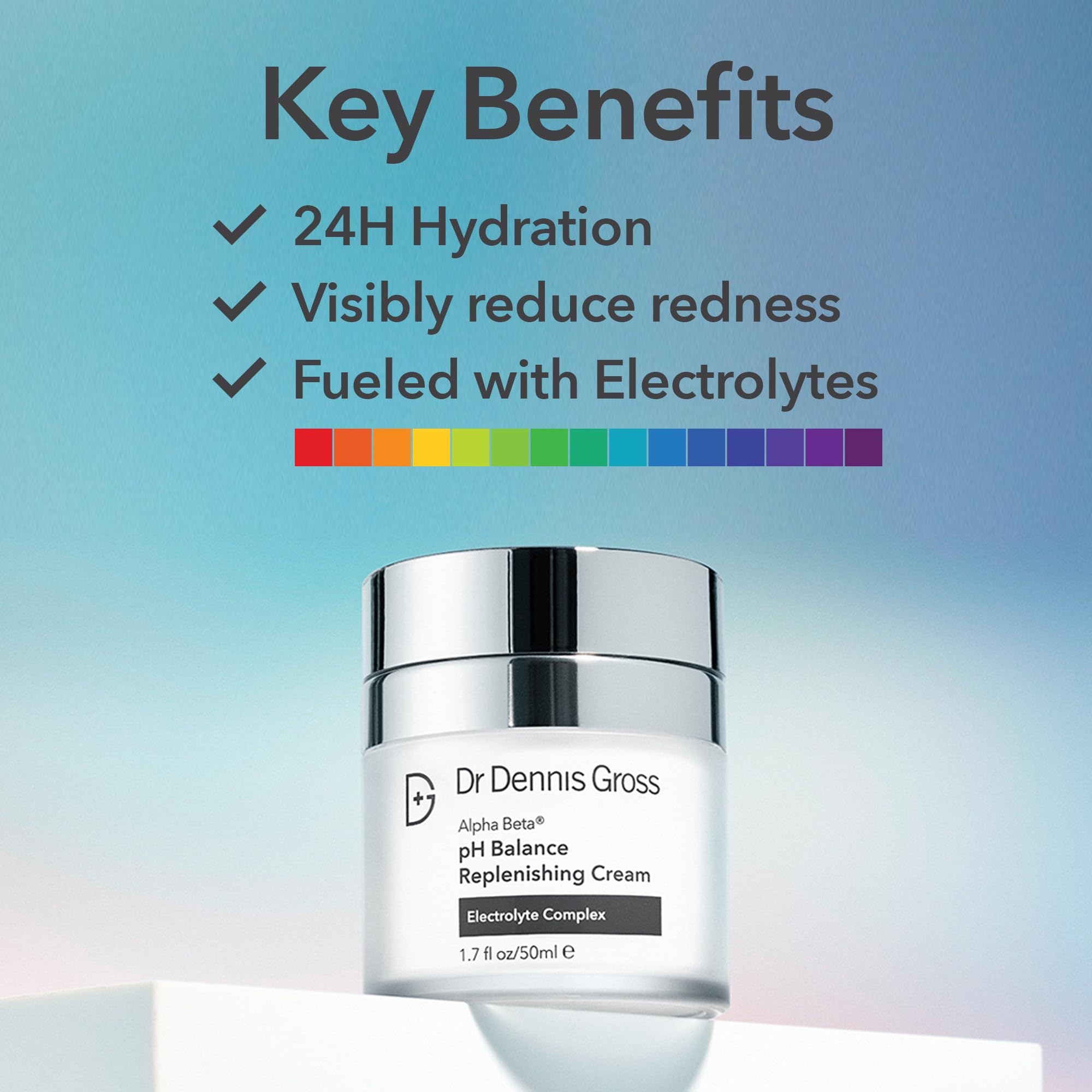 Dr Dennis Gross Alpha Beta Balance gel-cream swirl demonstrates a cooling texture and comfortable hydration.