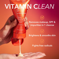 Dr Dennis Gross cleansing oil transforms with water into a milky emulsion for gentle cleansing.