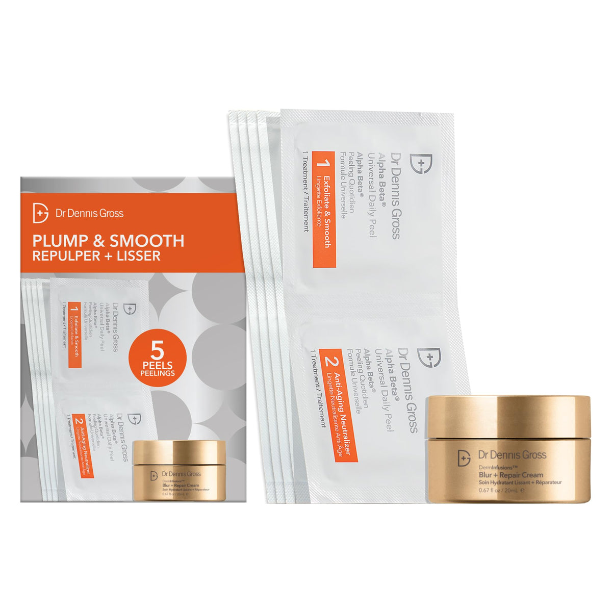 Dr Dennis Gross Blur + Repair Cream texture highlighting hydration and glow