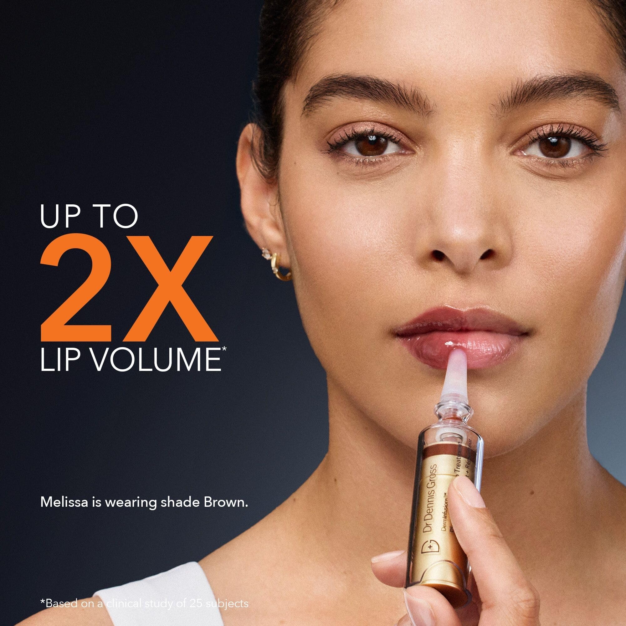 Dr Dennis Gross DermInfusions bottle top view with pump and sleek design
