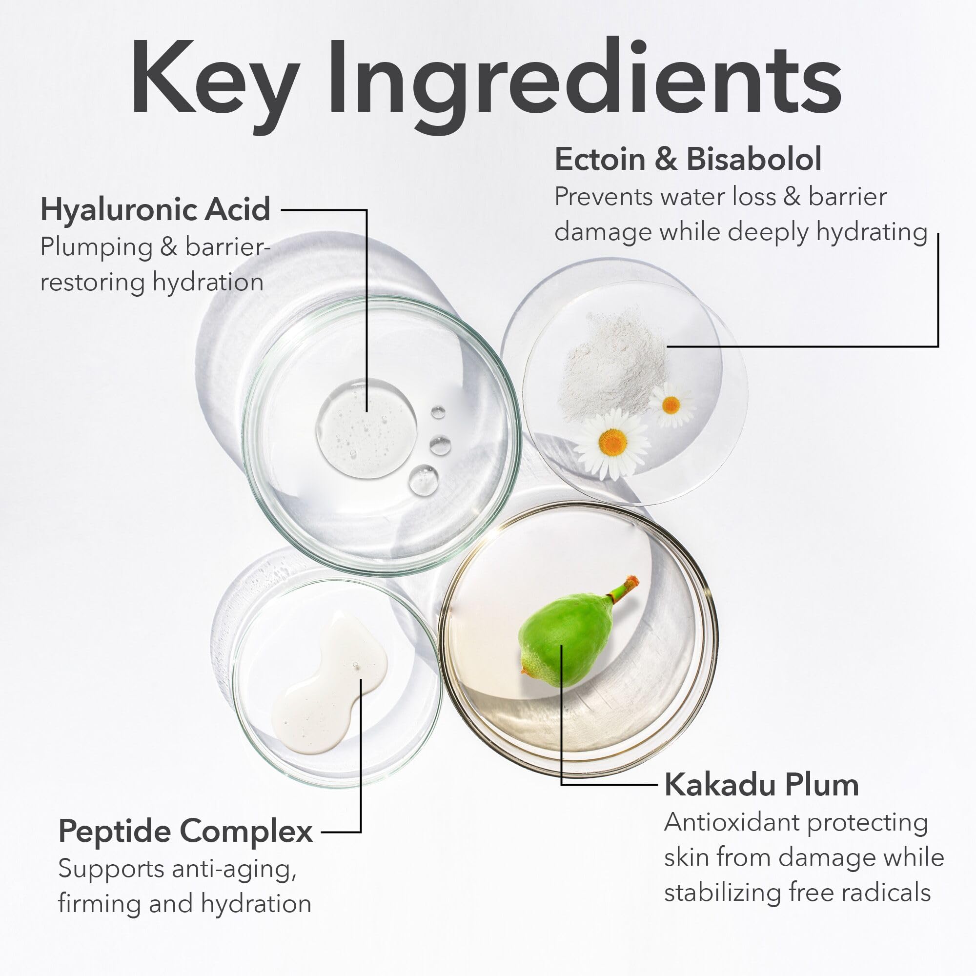 DermInfusions copper peptides bisabolol ectoin close-up hints at firming and barrier support.