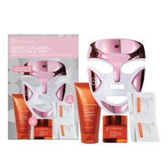 Dr Dennis Gross dpl FaceWare Pro pink LED mask for at-home collagen support and brightening.