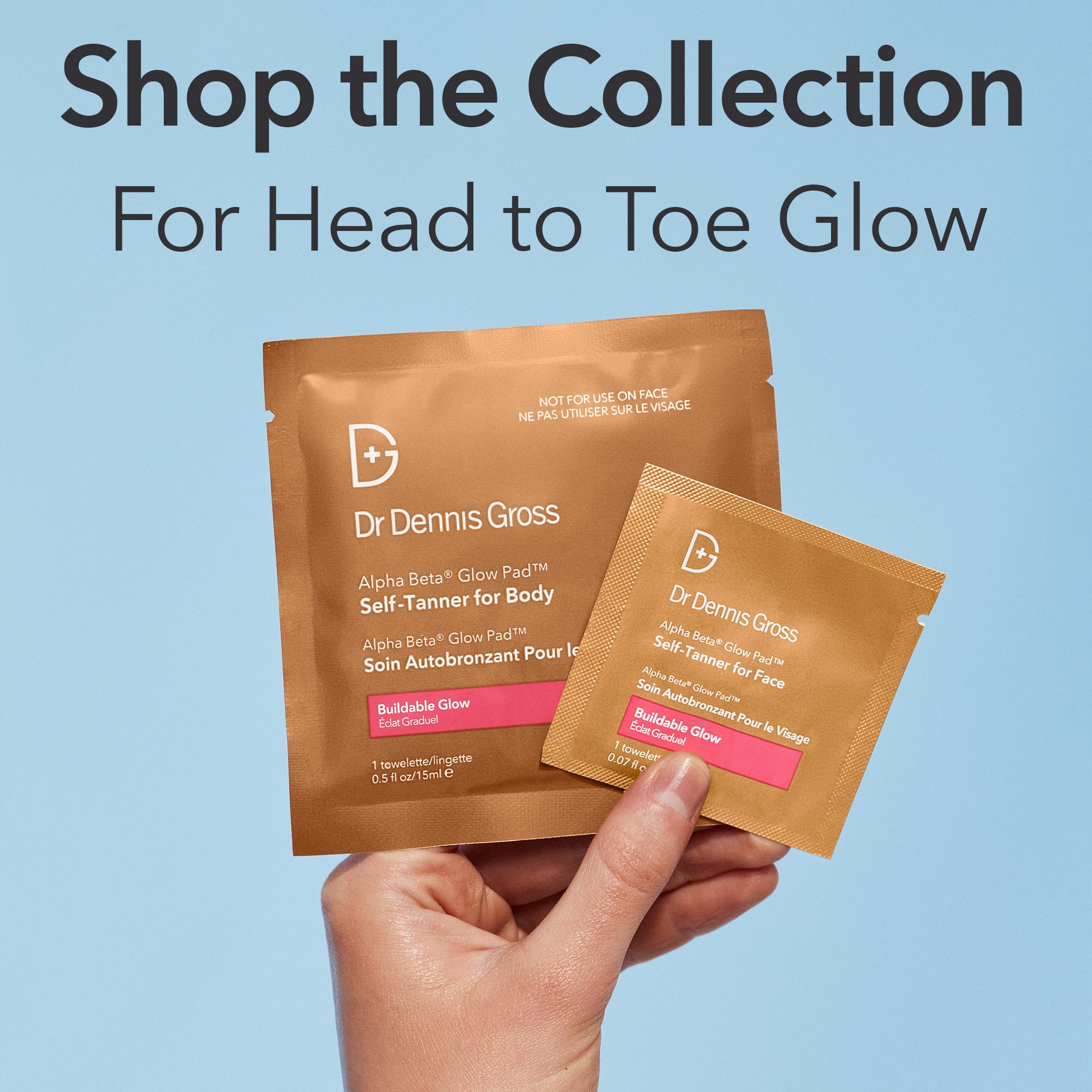 Dr Dennis Gross Glow Pad Body glow builds in under an hour.
