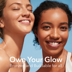 Dr Dennis Gross Glow Pad natural glow on skin after use.
