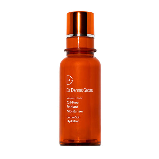 Dr Dennis Gross VitC+Lactic oil-free moisturizer bottle for radiant hydration