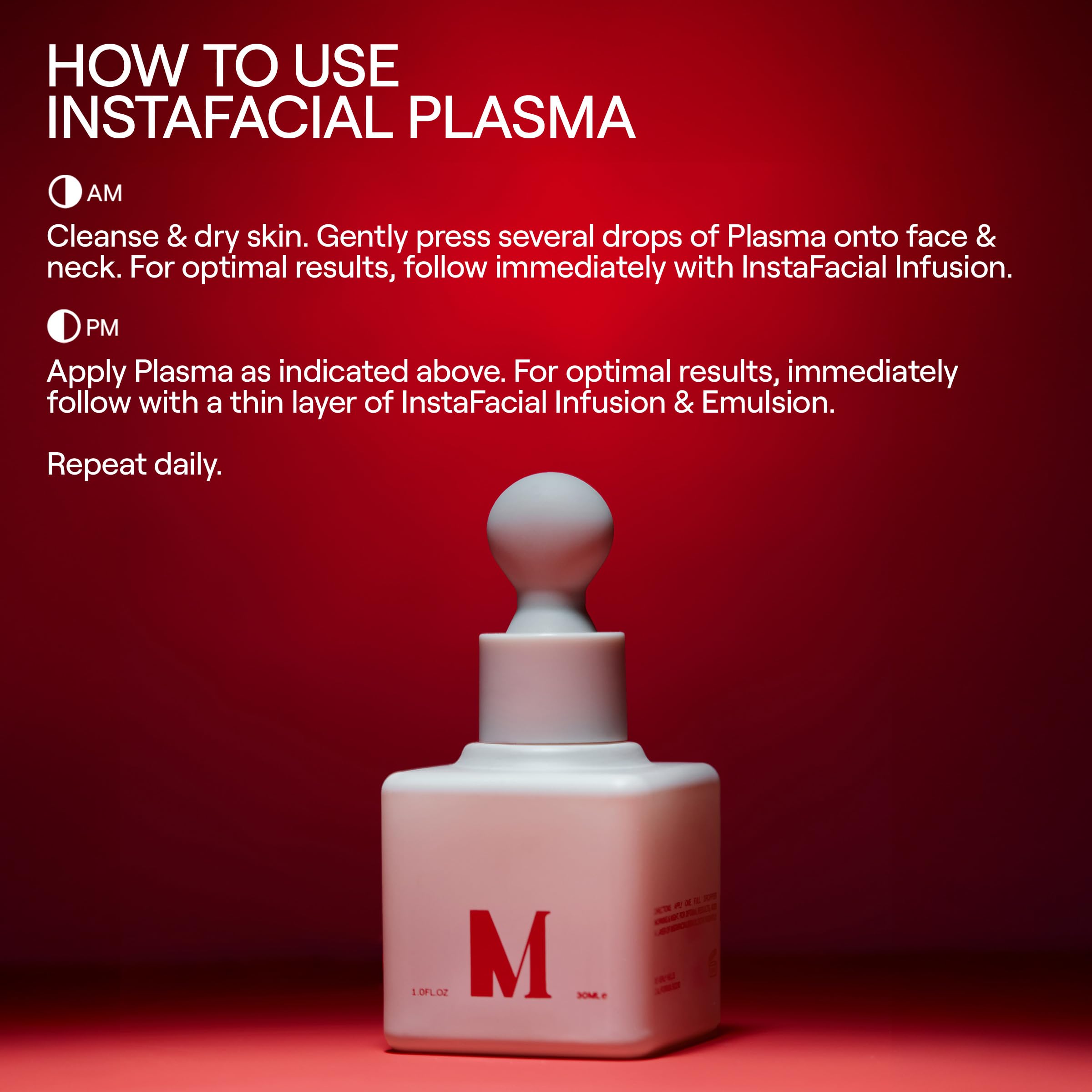 Dr. Diamond's Metacine InstaFacial serum on forearm showing radiant glow.
