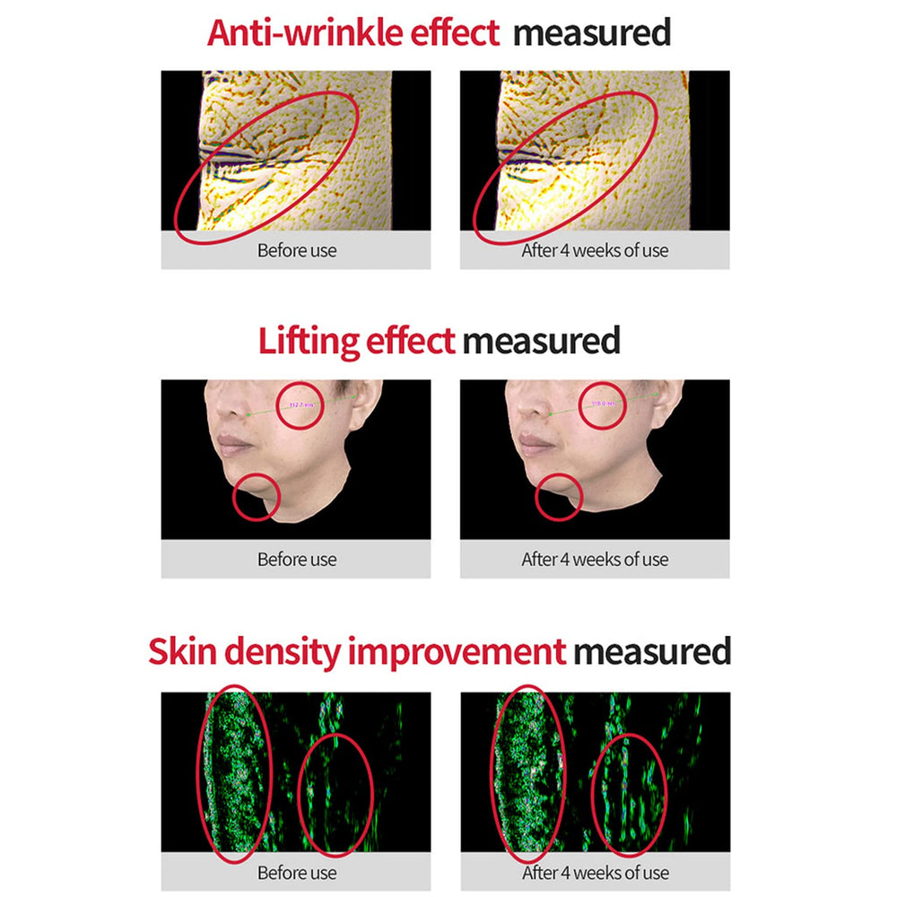 Radiant, plump-looking skin after using Dr.Different VITALIFT-A