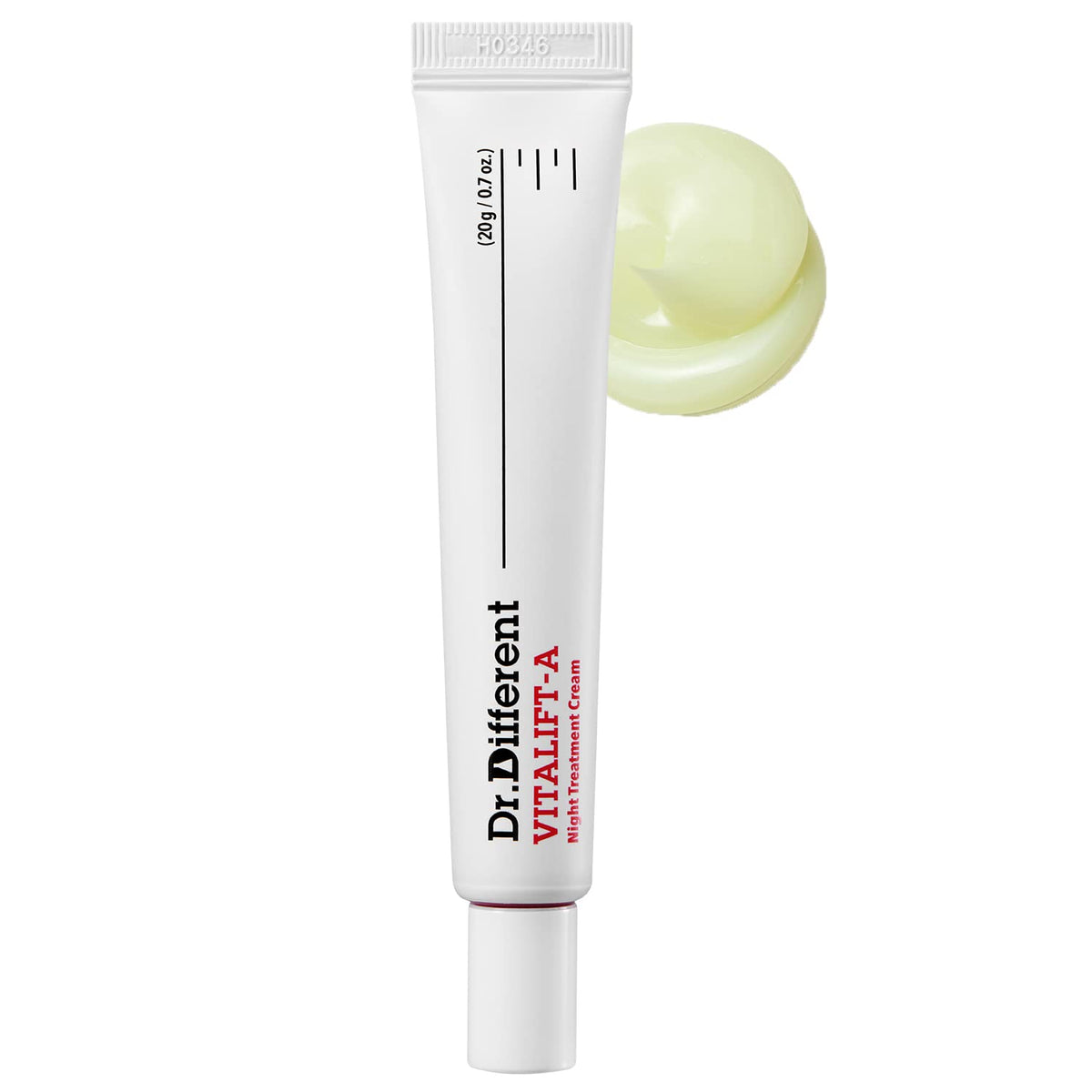 Dr.Different VITALIFT-A retinal night cream bottle showcasing anti-aging routine