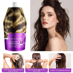 After-use hair looks stronger and more elastic with DR.EMMET Keratin Mask