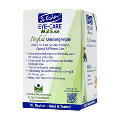 Dr. Fischer eyelid wipes pack with soft cloth display