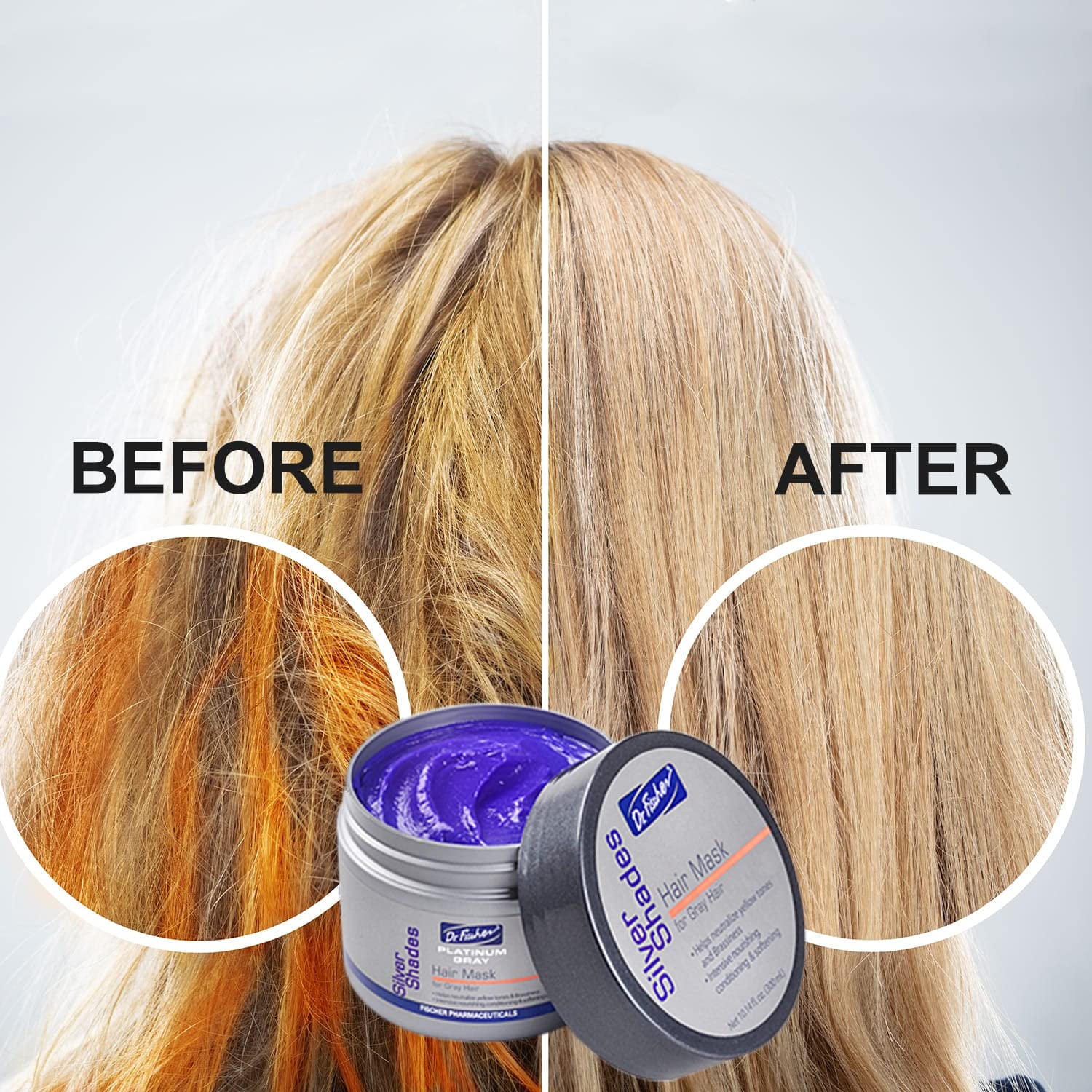 Pairing Dr. Fischer Purple Mask with Platinum Grey products for a coordinated routine