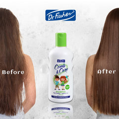 Dr. Fischer tear-free formula keeps bath time calm for kids.