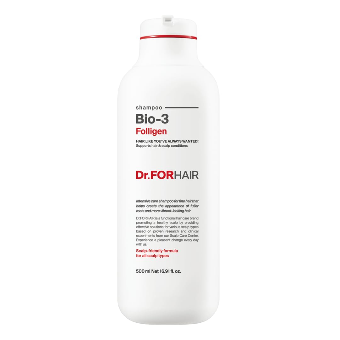 DR.FORHAIR Folligen Bio-3 Shampoo bottle with root-strengthening formula for healthier hair