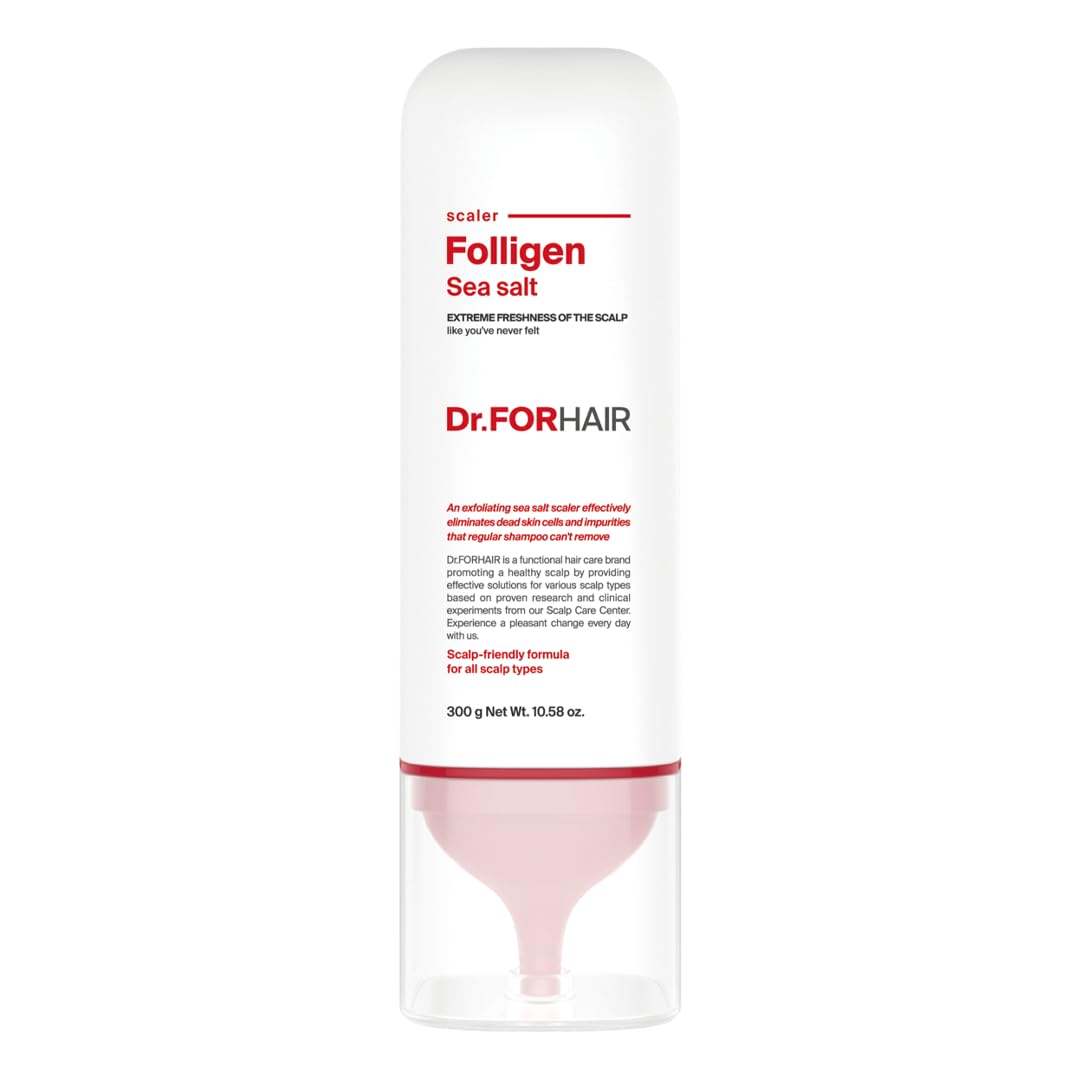 DR.FORHAIR Folligen Sea Salt Scaler bottle for exfoliating scalp and refreshing cleanse
