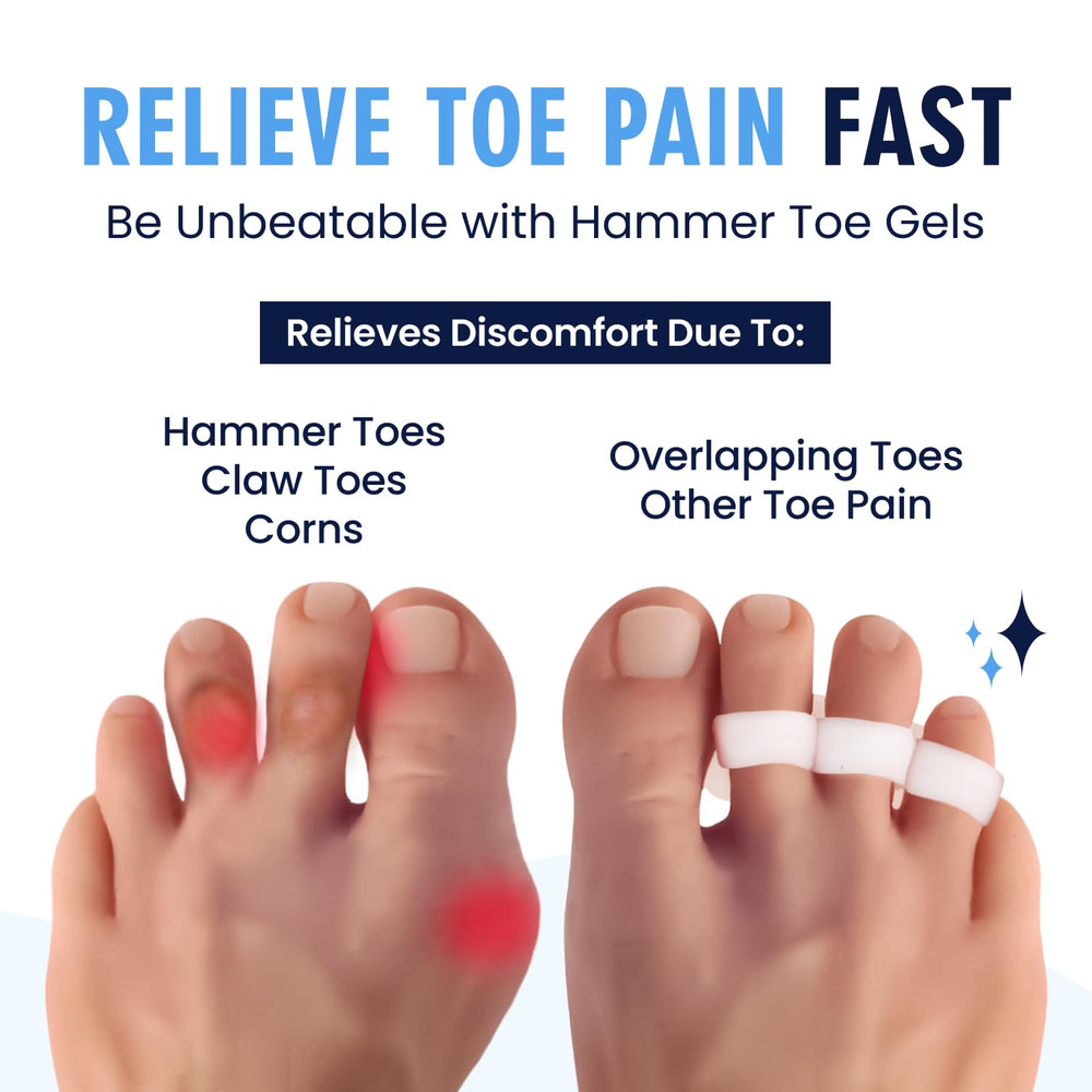 Dr. Frederick's Original Hammer Toe Corrector Gel inside shoe for daily comfort.