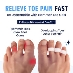 Dr. Frederick's Original Hammer Toe Corrector Gel inside shoe for daily comfort.