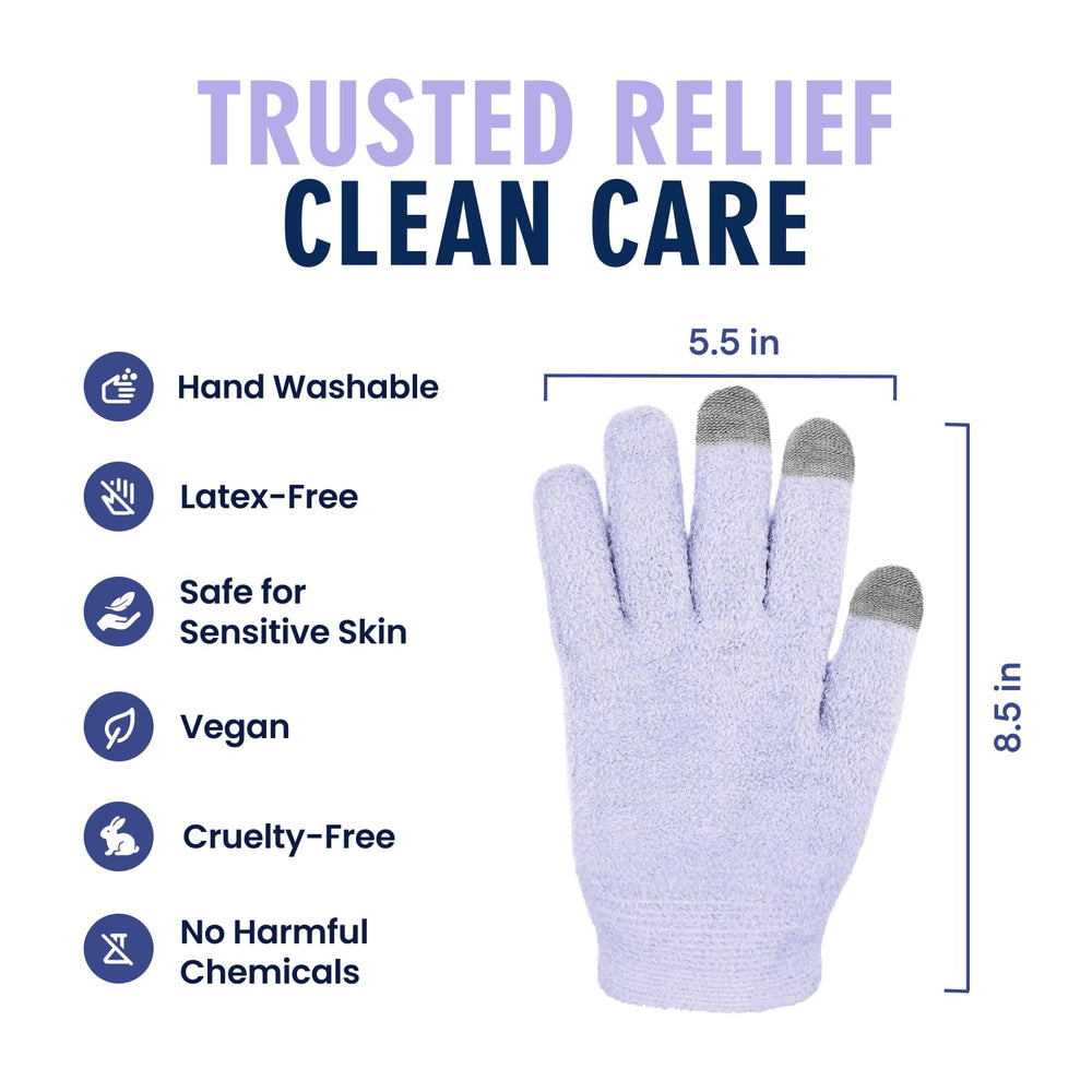Dr. Frederick's Original Moisturizing Gel Gloves suitable for daily-use therapy for dry hands