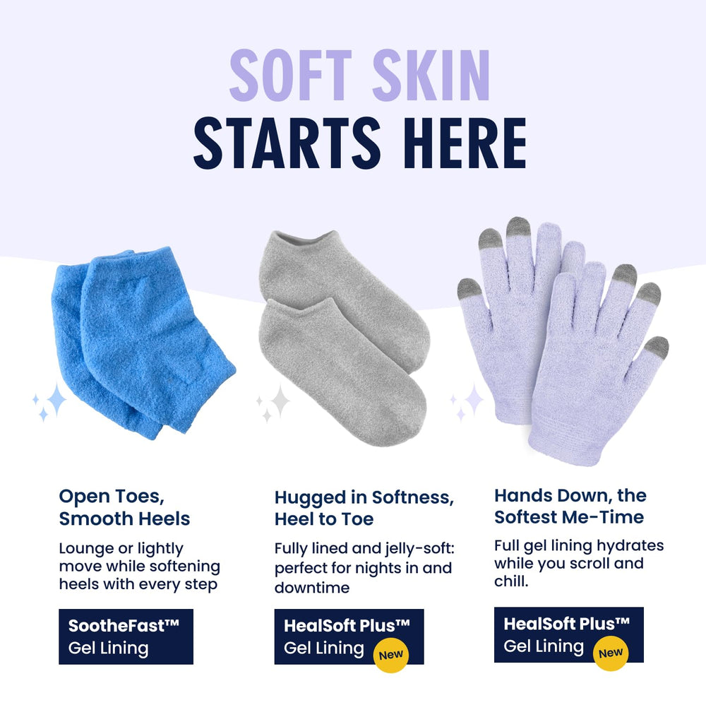 Dr. Frederick's Original Moisturizing Gel Gloves with washable exterior for repeated wear
