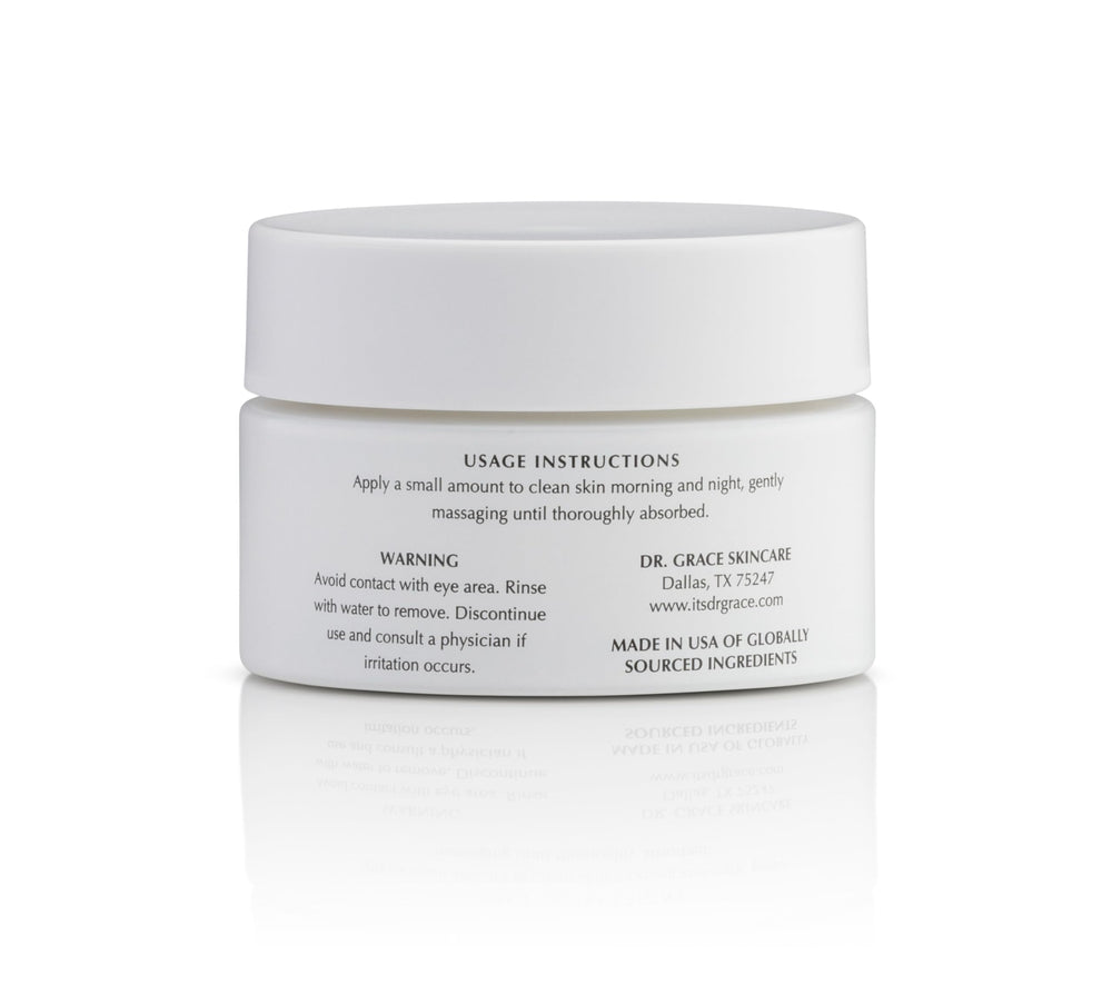 Texture close-up of Dr. Grace Ultimate Peptide Cream for smooth application.