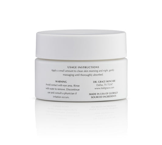 Texture close-up of Dr. Grace Ultimate Peptide Cream for smooth application.