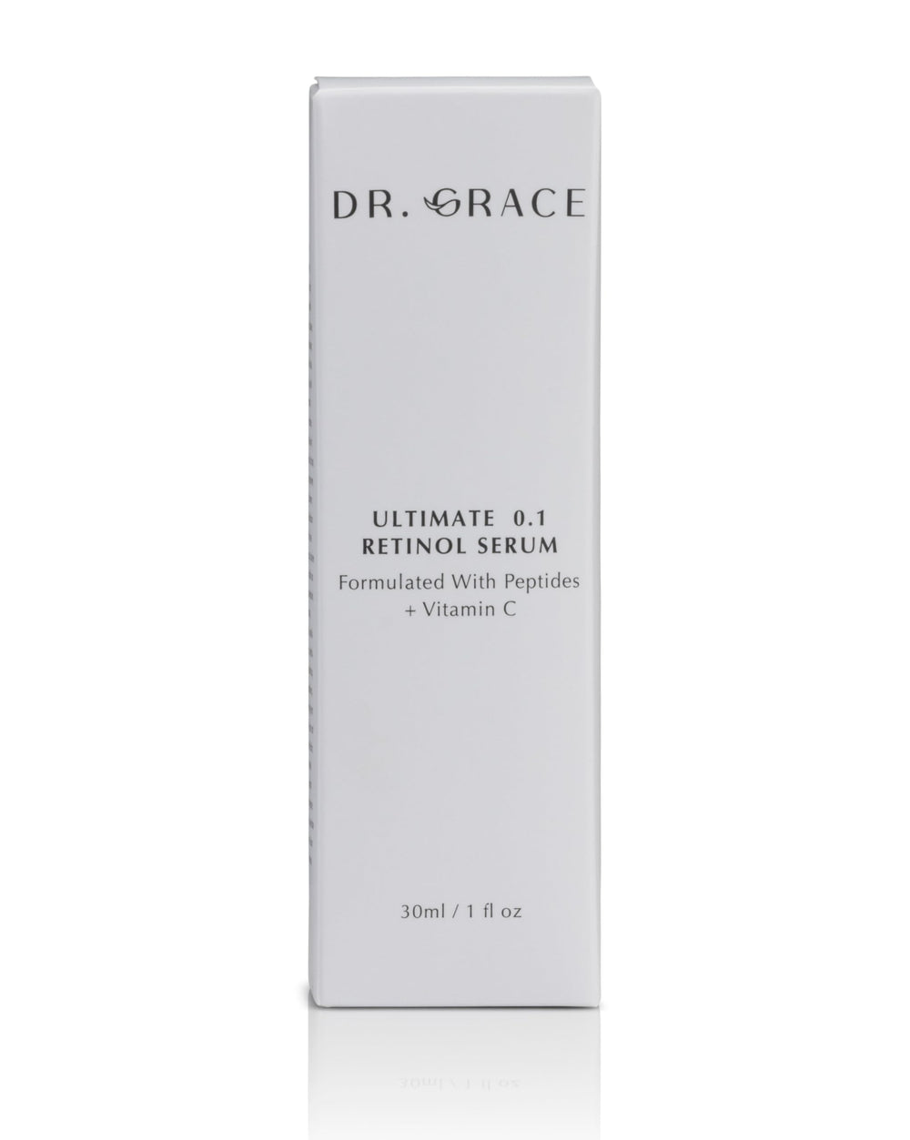Dr. Grace Ultimate Retinol Serum on hand for even application.