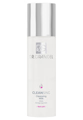 Dr. Grandel Cleansing Milk bottle close-up for a gentle daily cleanse.