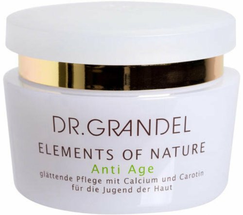 Dr Grandel Elements of Nature Anti Age bottle for smoothing skin and daily nourishment.