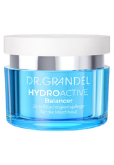 Dr. Grandel Hydro Active Balancer I face cream pump showing lightweight, lasting hydration