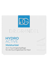 Dr. Grandel Hydro Active Moisturizer packaging closeup suitable for face neck and chest