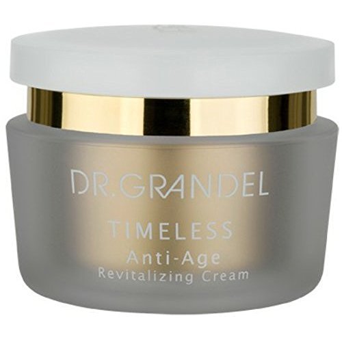 Dr. Grandel Timeless Revitalizing Cream bottle showing deep hydration for dry skin.