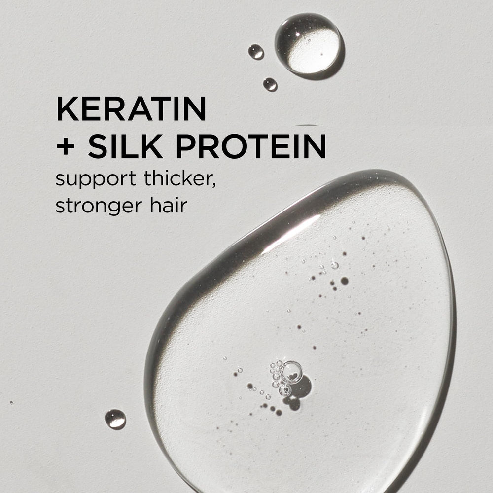 Dr. Groot Bond Serum keratin-silk detail highlights premium formula for daily repair possibilities.